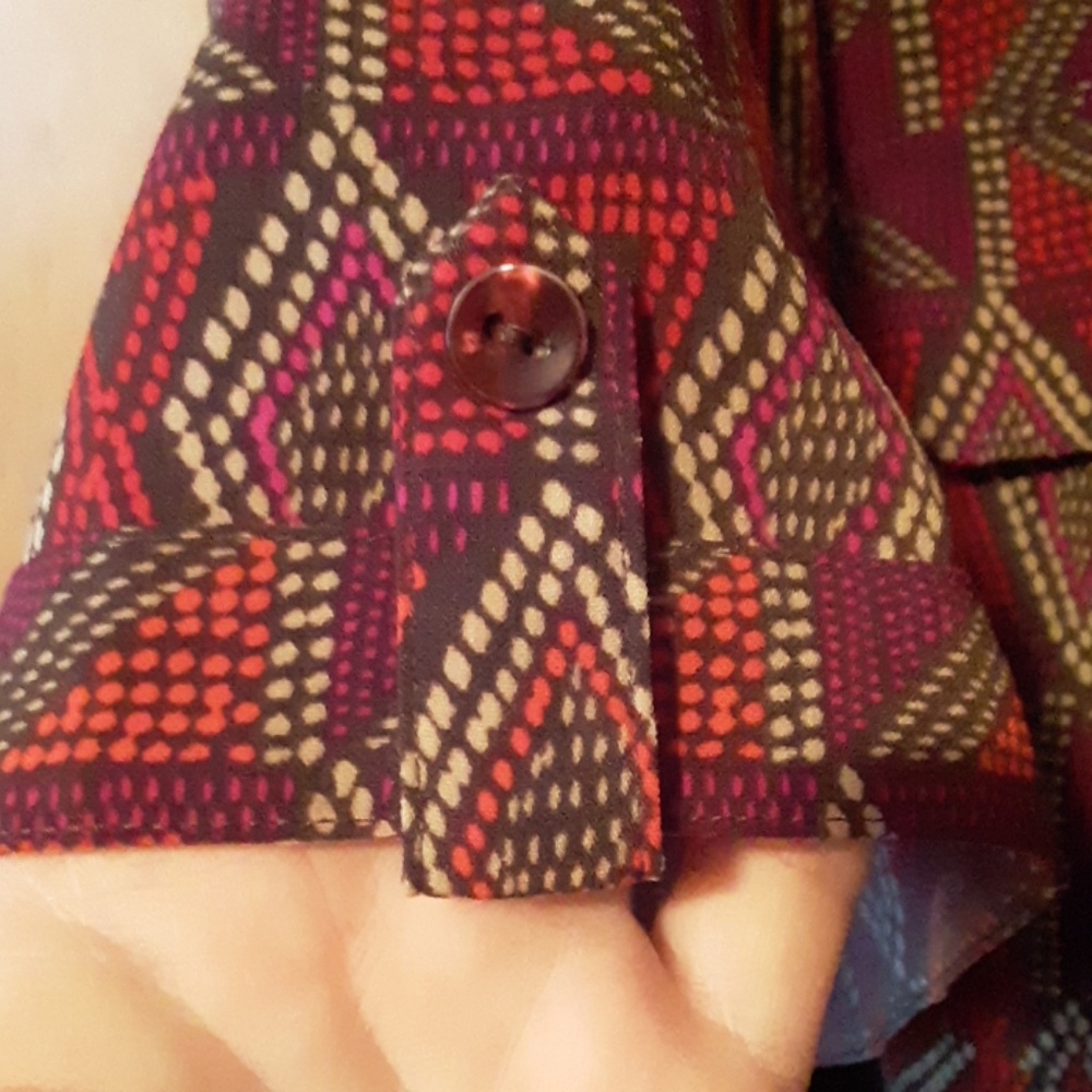 BEAUTIFUL jewel tone Catherine's blouse Size 2xwp - Picture 3 of 4